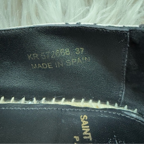 YSL SAINT LAURENT Pink Star Fun Espadrilles Size 37 (7) - Picture 4 of 10